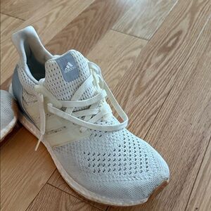 Adidas White and Gray Running Shoes